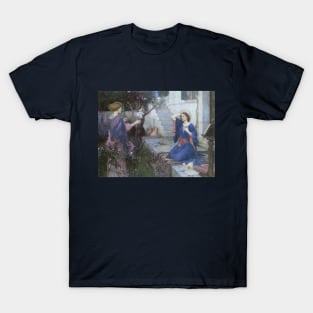 The Annunciation by John William Waterhouse T-Shirt